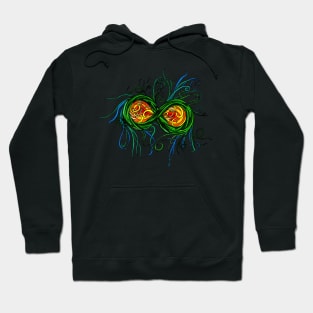 Psychedelic Abstract Colourful 34 Crest Hoodie